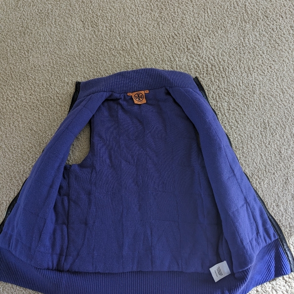 Tory Burch Wool Cashmere Zip Sweater Vest size XS - Picture 3 of 6